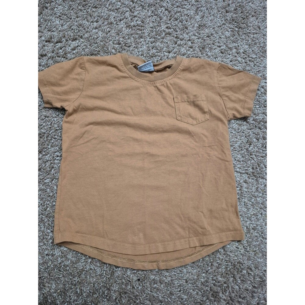 Orcas Lucille shirt boys size 5-6 years - tan